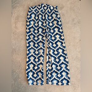 L Rose and Olive Flowy Pants